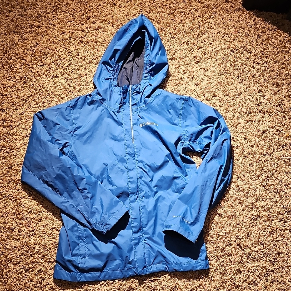 Columbia Vibrant Blue Rain Jacket